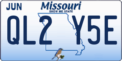 MO license plate QL2Y5E