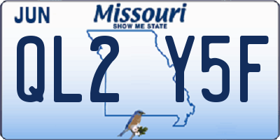 MO license plate QL2Y5F