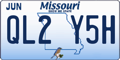MO license plate QL2Y5H