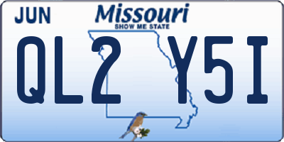 MO license plate QL2Y5I