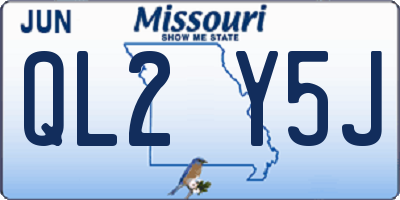MO license plate QL2Y5J
