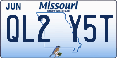 MO license plate QL2Y5T