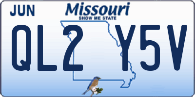 MO license plate QL2Y5V