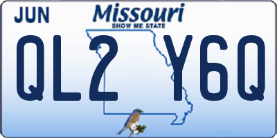 MO license plate QL2Y6Q