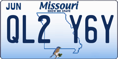MO license plate QL2Y6Y