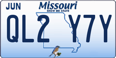 MO license plate QL2Y7Y