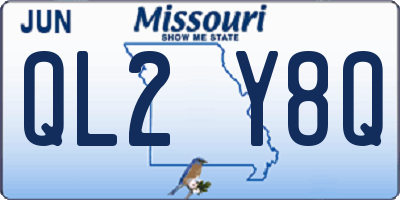 MO license plate QL2Y8Q