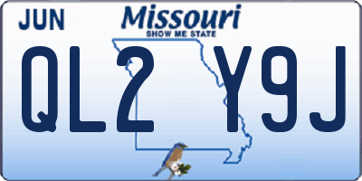 MO license plate QL2Y9J
