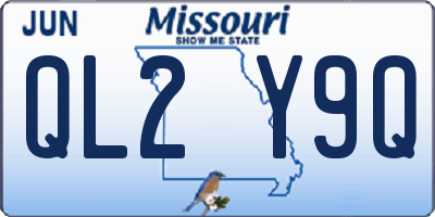 MO license plate QL2Y9Q