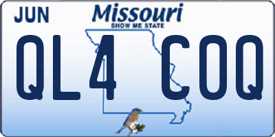 MO license plate QL4C0Q