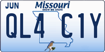 MO license plate QL4C1Y