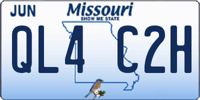 MO license plate QL4C2H