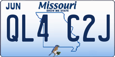 MO license plate QL4C2J