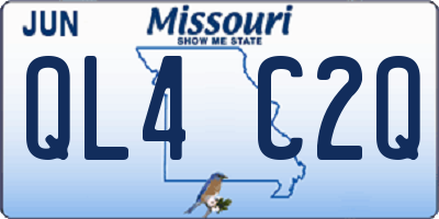 MO license plate QL4C2Q