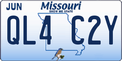 MO license plate QL4C2Y