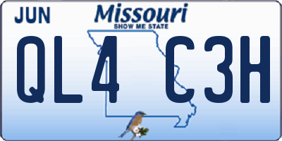 MO license plate QL4C3H