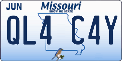 MO license plate QL4C4Y