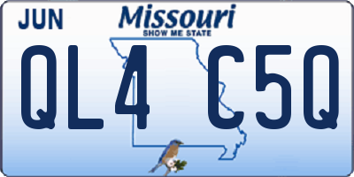 MO license plate QL4C5Q