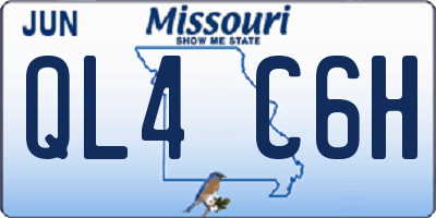 MO license plate QL4C6H