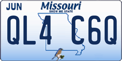 MO license plate QL4C6Q