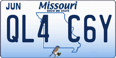 MO license plate QL4C6Y