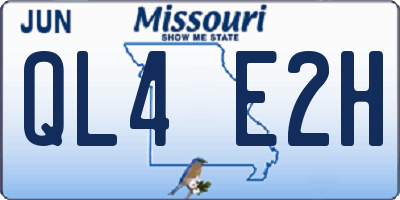 MO license plate QL4E2H