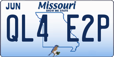 MO license plate QL4E2P