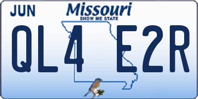 MO license plate QL4E2R