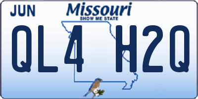 MO license plate QL4H2Q