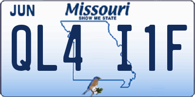 MO license plate QL4I1F