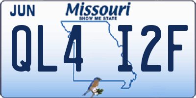MO license plate QL4I2F