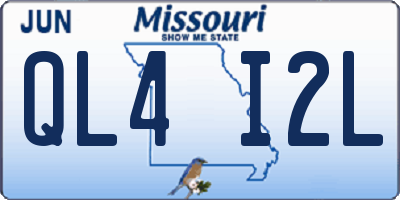 MO license plate QL4I2L