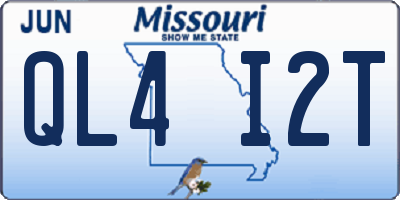 MO license plate QL4I2T