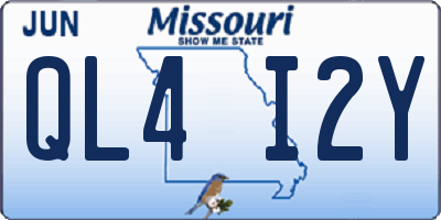 MO license plate QL4I2Y