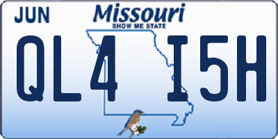 MO license plate QL4I5H