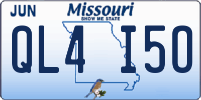 MO license plate QL4I5O