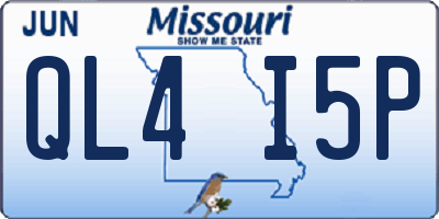 MO license plate QL4I5P