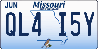 MO license plate QL4I5Y