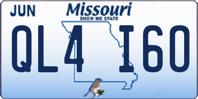 MO license plate QL4I6O