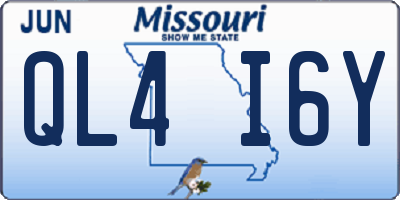 MO license plate QL4I6Y