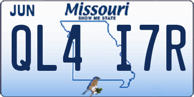 MO license plate QL4I7R
