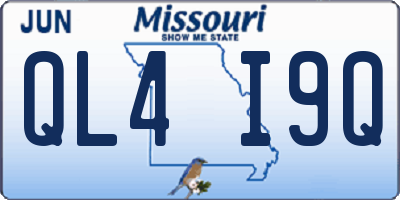 MO license plate QL4I9Q