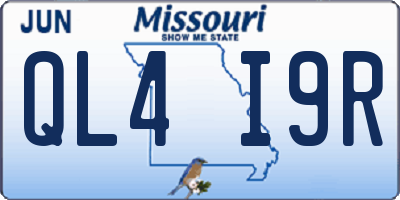 MO license plate QL4I9R