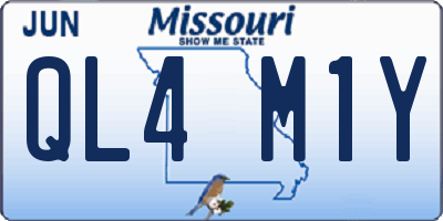 MO license plate QL4M1Y