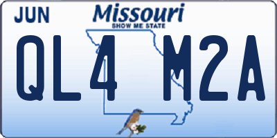 MO license plate QL4M2A