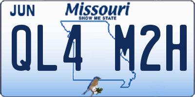 MO license plate QL4M2H