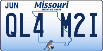 MO license plate QL4M2I