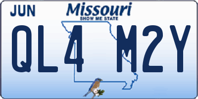 MO license plate QL4M2Y