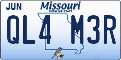 MO license plate QL4M3R