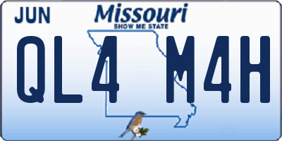 MO license plate QL4M4H